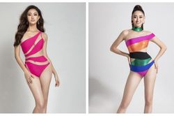 Lương Thùy Linh khoe khéo đôi chân dài 1m22 cùng vòng eo con kiến với bikini phá cách