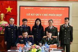 Ký Quy chế phối hợp giữa Cục A09 - Bộ Công an và Vụ 1 - VKSND tối cao