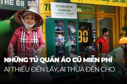 Ấm lòng những tủ quần áo miễn phí cho người lao động nghèo giữa thủ đô Hà Nội