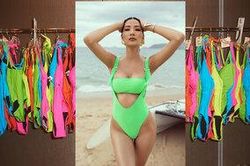 Lộ diện mẫu bikini ở Miss Universe, xanh neon được fan vote 'điên đảo' cho Hoàng Thùy