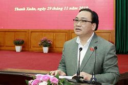 Bí thư Thành ủy Hà Nội Hoàng Trung Hải tiếp xúc cử tri quận Thanh Xuân