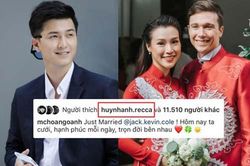 Huỳnh Anh âm thầm like ảnh MC Hoàng Oanh và chồng Tây dù đã hủy theo dõi MXH