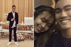 'Chị Dậu' Văn Tân lên đồ vest cực điển trai đi ăn cưới 'Ông Giáo', công khai người yêu hơn tuổi xinh xắn rồi này