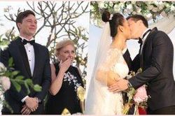 Chú rể Jack hôn cô dâu Hoàng Oanh thắm thiết, nghẹn ngào thổ lộ: 'Anh thương em nhiều lắm'