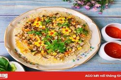 Bún gạo chiên giòn sốt nấm