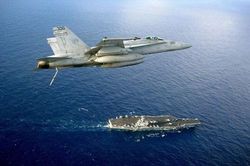 Mỹ khoe hệ thống mới trên tàu sân bay, thu hồi máy bay nhanh chóng mặt