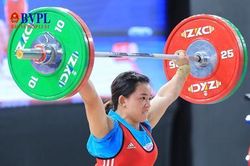 Xem lại cú đẩy tạ giành vàng môn cử tạ của hai nữ VĐV Việt Nam