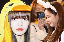 Giữ đúng lời hứa, Lisa và Jisoo 'mặc xấu' đến sân bay!