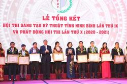 Tổng kết hội thi Sáng tạo kỹ thuật tỉnh Ninh Bình lần thứ IX