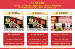 Công an Hà Nội cảnh báo về 8 trang web giả mạo có gắn mã độc