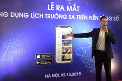 Lễ ra mắt 'Ứng dụng lịch Trường Sa'