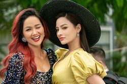 Vũ Thu Phương khoe vòng 1 nóng bỏng chấm thi Hoa hậu Hoàn vũ Việt Nam