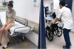 Han Sara nhập viện trong đêm, phải ngồi xe lăn