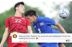 Cộng đồng mạng mỉa mai U22 Thái Lan: 'Thấy Park khổng lồ xoa đầu người bé nhỏ Sasa Todic'