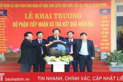 Nghi Xuân khai trương Bộ phận tiếp nhận và trả kết quả hiện đại