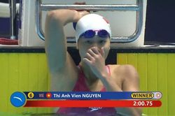 SEA Games 30: Ánh Viên giành Huy chương Vàng bơi 200m tự do