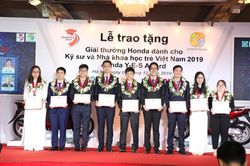 Lần thứ 14, Honda trao thưởng cho kỹ sư và nhà khoa học trẻ Việt Nam