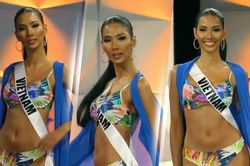 Hoàng Thùy diễn bikini 'rực lửa' trên sân khấu Bán kết: Đẳng cấp Vedette Miss Universe 2019