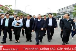 Thường trực Ban Bí thư Trần Quốc Vượng khảo sát tại Khu kinh tế Vũng Áng