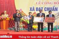 Xã Thiệu Vân (TP Thanh Hóa) đón nhận Quyết định đạt chuẩn nông thôn mới