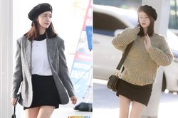 Yoona thích diện váy ngắn khoe chân thon dài ra sân bay