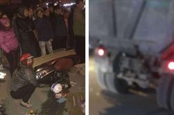 Hà Nội: Va chạm với xe tải trên Quốc lộ 6, 1 nữ giáo viên tử vong