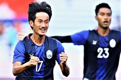 U22 Campuchia mở tỷ số trước Myanmar sau 18 giây