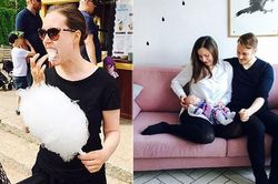 Nữ thủ tướng trẻ nhất thế giới ăn kẹo bông, cho con bú