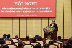 Năm 2020, Hà Nội phấn đấu thu ngân sách hơn 278 nghìn tỷ đồng