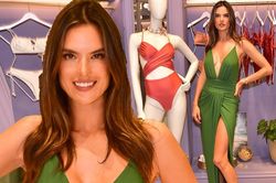 Không nội y, Alessandra Ambrosio gợi cảm ngất ngây với váy xẻ ngực sâu
