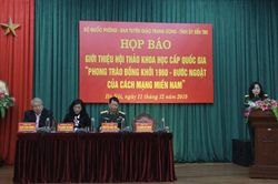 Tổ chức Hội thảo khoa học cấp quốc gia về Phong trào Đồng khởi