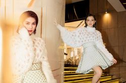 Không cao như Ngọc Trinh, nhưng Tú Hảo vẫn xuất sắc chẳng kém khi đụng váy