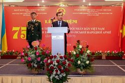 Kỷ niệm Ngày thành lập Quân đội nhân dân Việt Nam tại Ukraine
