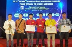 Đại học PCCC 'thắng lớn' tại Cuộc thi Olympic Tin học sinh viên