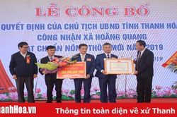 Xã Hoằng Quang (TP Thanh Hóa) đón Quyết định công nhận xã đạt chuẩn nông thôn mới