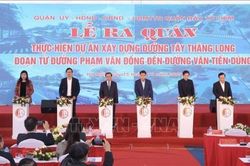 Hà Nội khởi công tuyến đường Tây Thăng Long