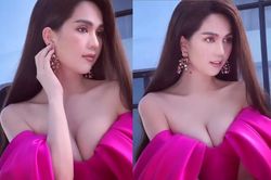 Ngọc Trinh lại gây choáng vì o ép vòng 1 quá đà