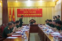 Đảng ủy Binh đoàn 16 ra Nghị quyết lãnh đạo thực hiện nhiệm vụ năm 2020