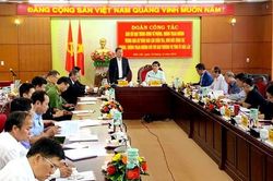Ban Chỉ đạo T.Ư về phòng, chống tham nhũng làm việc tại tỉnh Đắk Lắk