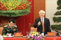 Tổng Bí thư, Chủ tịch nước Nguyễn Phú Trọng gặp mặt đại biểu điển hình tiên tiến toàn quốc