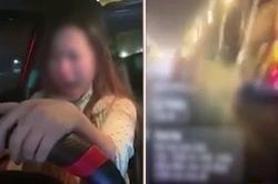 Clip nữ tài xế say xỉn liên tục khóc lóc, vừa livestream vừa la hét thách thức: 'Công an chặn xe là đâm chết luôn'