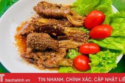 Tan sở làm bò cuộn nấm kim châm sốt xì dầu ngon cuốn lưỡi
