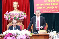 Phó Thủ tướng Thường trực Chính phủ làm việc với tỉnh Lâm Đồng
