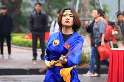 Mãn nhãn màn biểu diễn võ thuật của các võ sinh trẻ