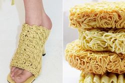 Đôi giày giống mỳ tôm khiến dân mạng đòi thêm gia vị