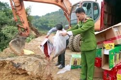 Tiêu hủy 2 lô hàng không rõ nguồn gốc xuất xứ