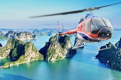 Thưởng ngoạn Kỳ quan Vịnh Hạ Long bằng trực thăng