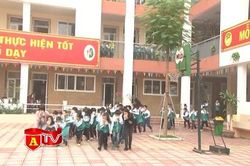 Công an quận Ba Đình diễn tập phương án chữa cháy khối cho trường tiểu học