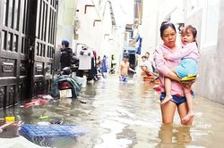 Giải quyết dứt điểm tình trạng ngập do triều cường