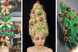 Hết hồn với trào lưu làm tóc dựng đứng như cây thông Noel